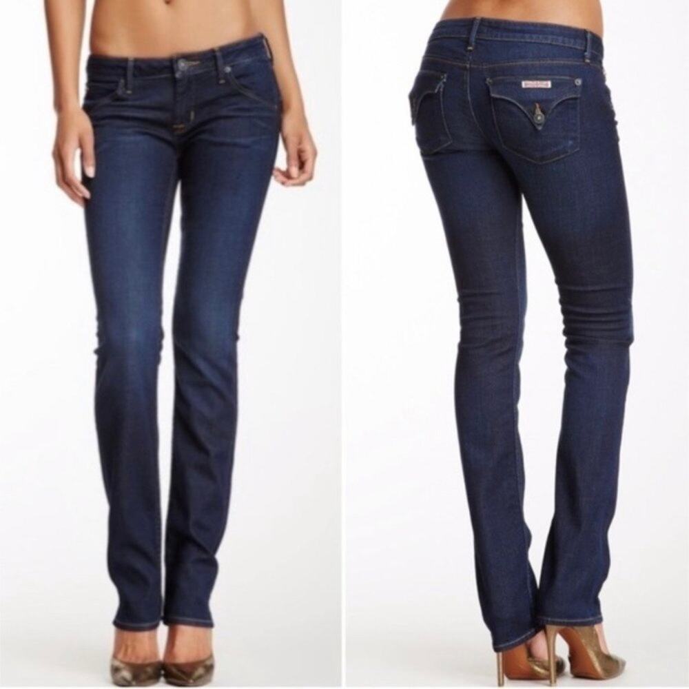 Hudson Carly Straight Leg Dark Wash Jeans Style W429DHK Size 30